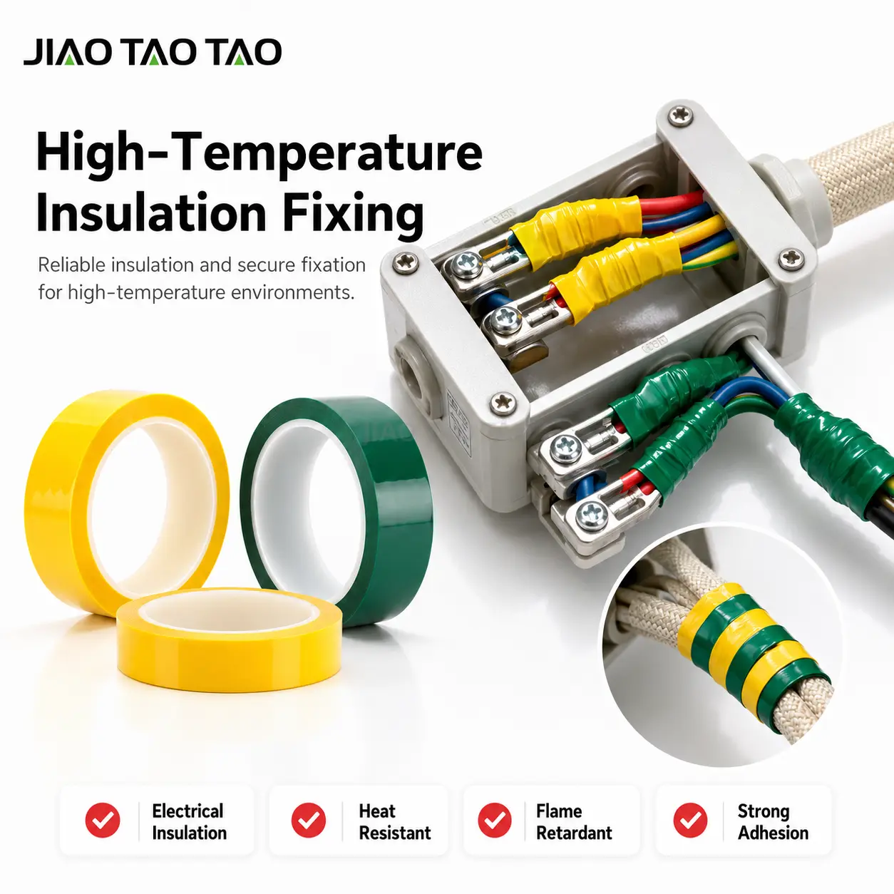 High temperature mylar insulation tape detail